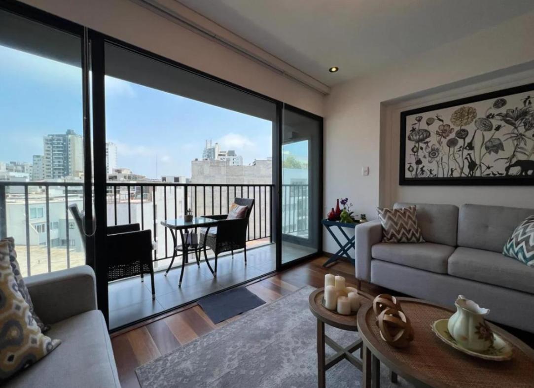 Exclusivo Y Moderno Depa En Miraflores Vista Al Mar Y A La Ciudad Amoblado Apartments ลิมา ภายนอก รูปภาพ