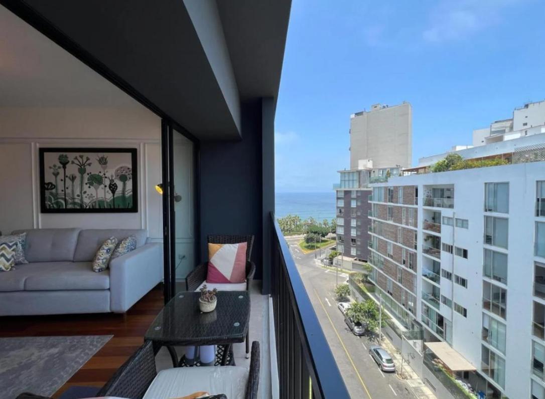 Exclusivo Y Moderno Depa En Miraflores Vista Al Mar Y A La Ciudad Amoblado Apartments ลิมา ภายนอก รูปภาพ