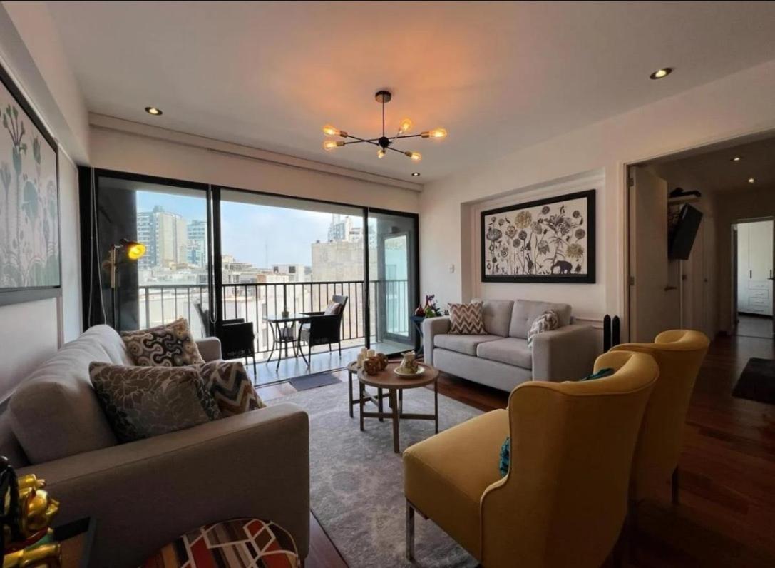 Exclusivo Y Moderno Depa En Miraflores Vista Al Mar Y A La Ciudad Amoblado Apartments ลิมา ภายนอก รูปภาพ